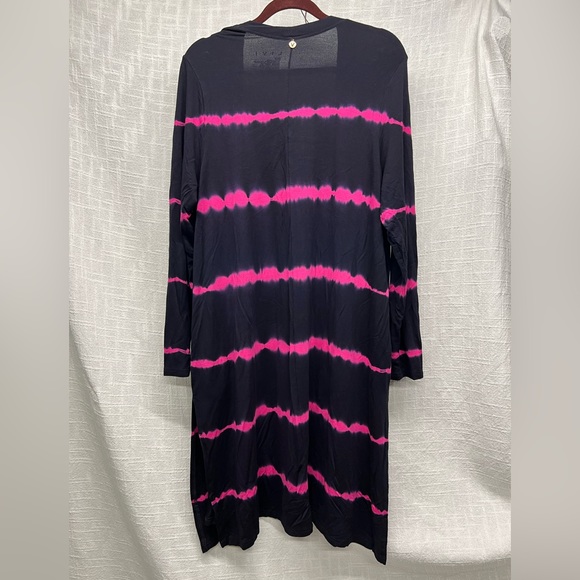 Lane Bryant Blue & Pink Cardigan - Plus Size 14 - Picture 2 of 8